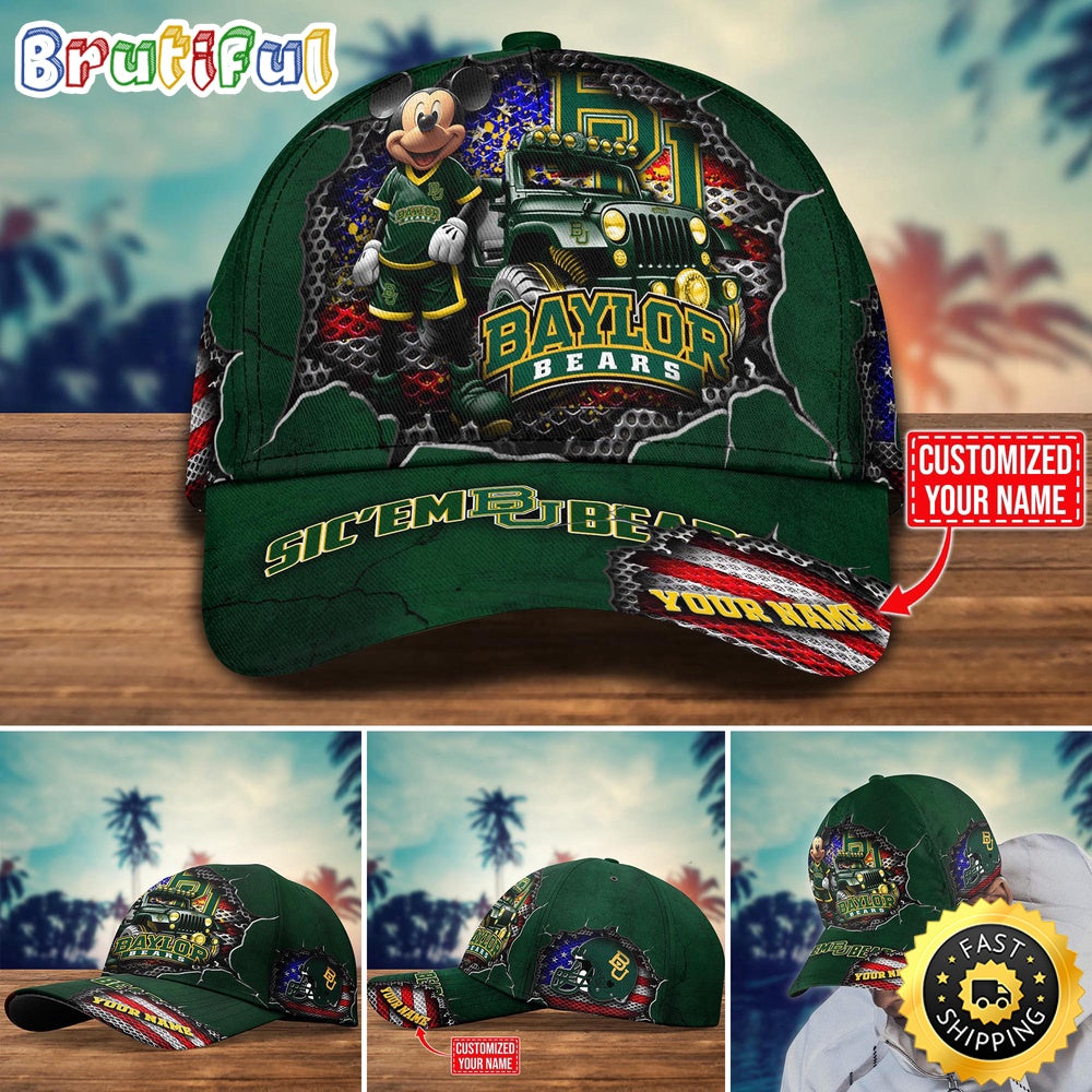 NCAA Baylor Bears Baseball Cap Trending Customize Cap