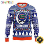 NCAA Florida Gators Ugly Christmas Sweater The Intelligence Of The Skull Unisex Sweater