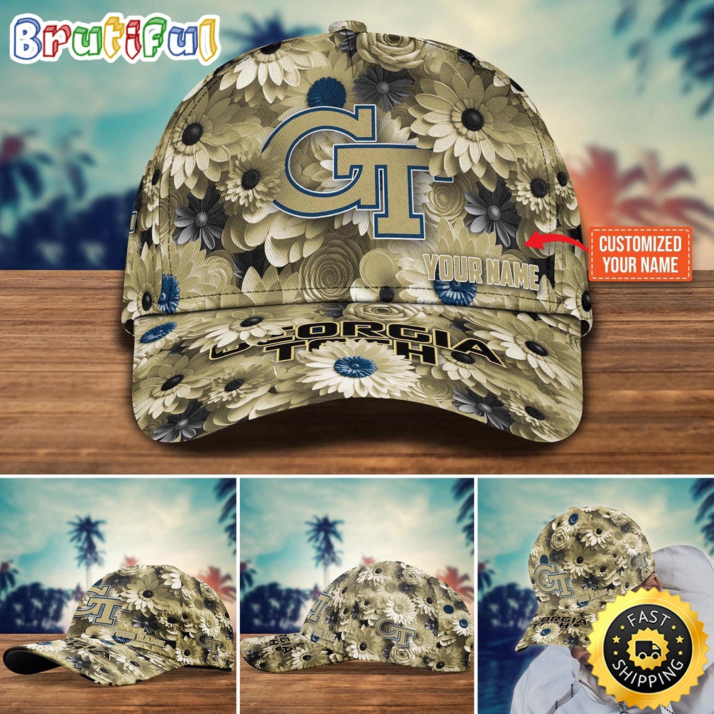 NCAA Georgia Tech Yellow Jackets Baseball Cap Customized Cap Hot Trending