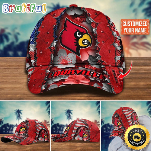 NCAA Louisville Cardinals Baseball Cap Custom Cap For Fans
