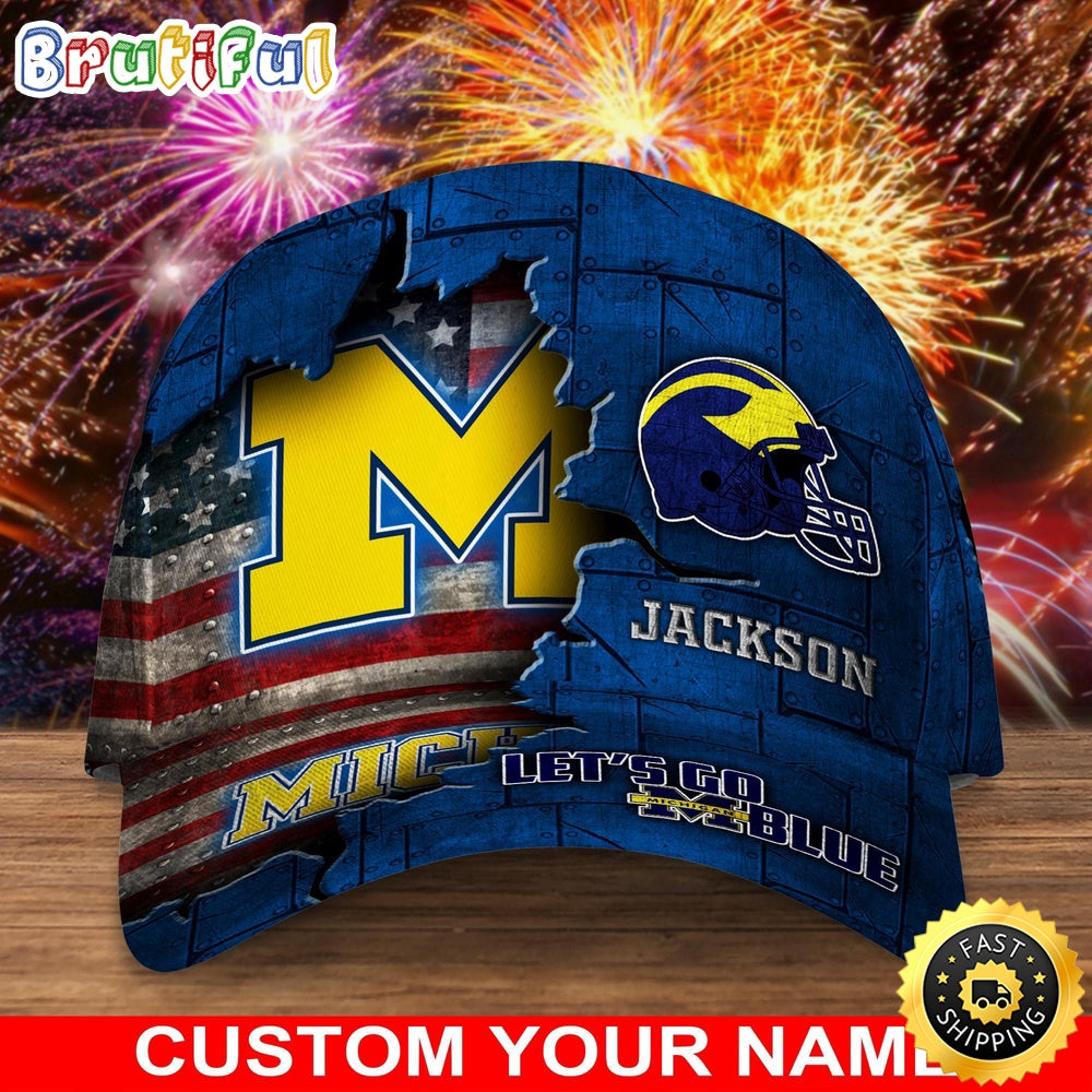 NCAA Michigan Wolverines Baseball Cap Custom Cap Go Sports Teams