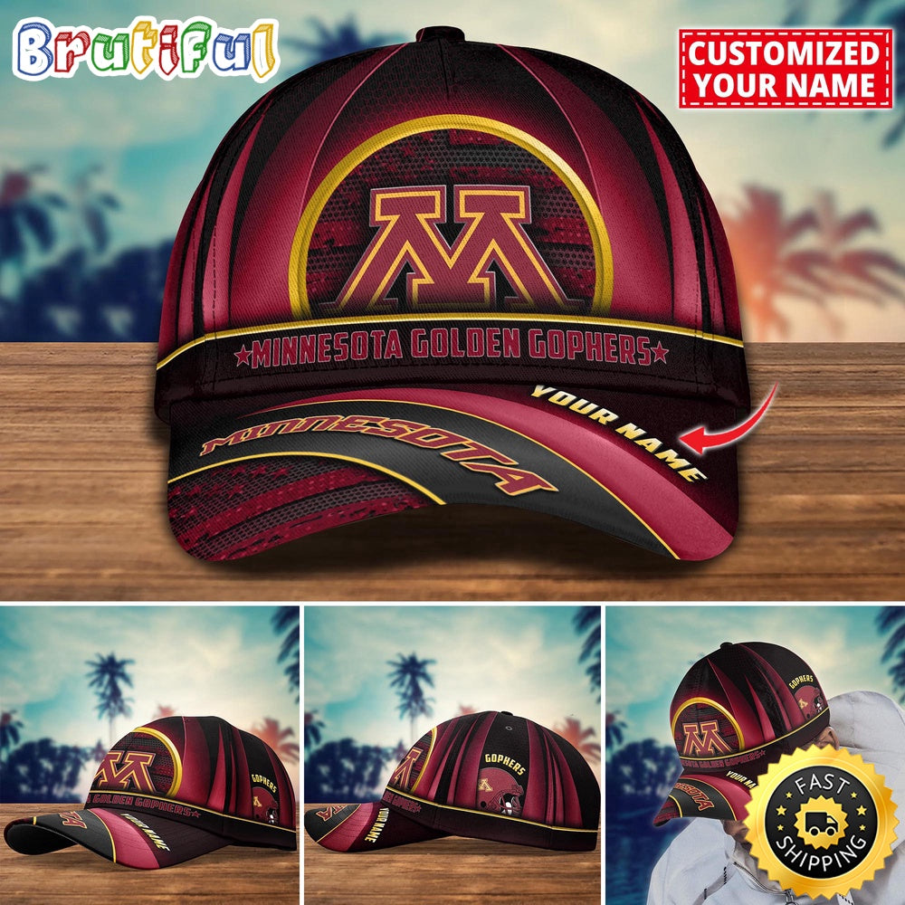 NCAA Minnesota Golden Gophers Baseball Cap Custom Cap For Football Fans