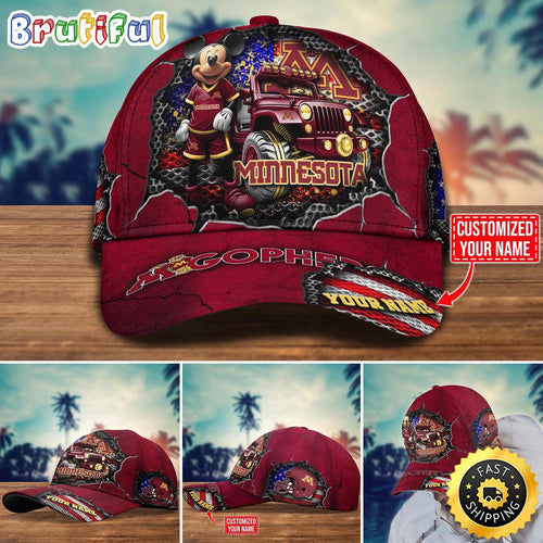 NCAA Minnesota Golden Gophers Baseball Cap Trending Customize Cap