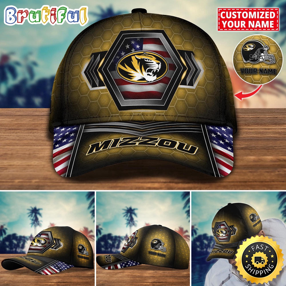 NCAA Missouri Tigers Baseball Cap Best Trending Custom Name Cap