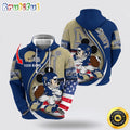 NCAA Navy Midshipmen Hoodie Mickey Mouse 100 Year Anniversary