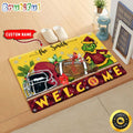 NCAA USC Trojans Doormat Grinch Christmas Welcome Custom Name Football Doormat