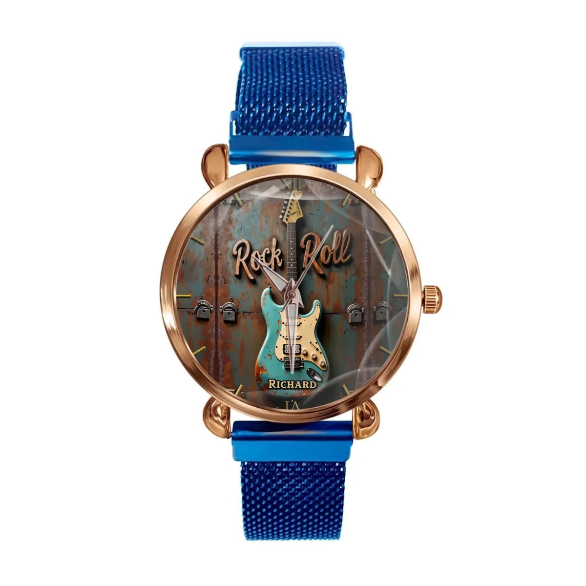 NEW Personalized Rock Roll Vibes Guitar Watch