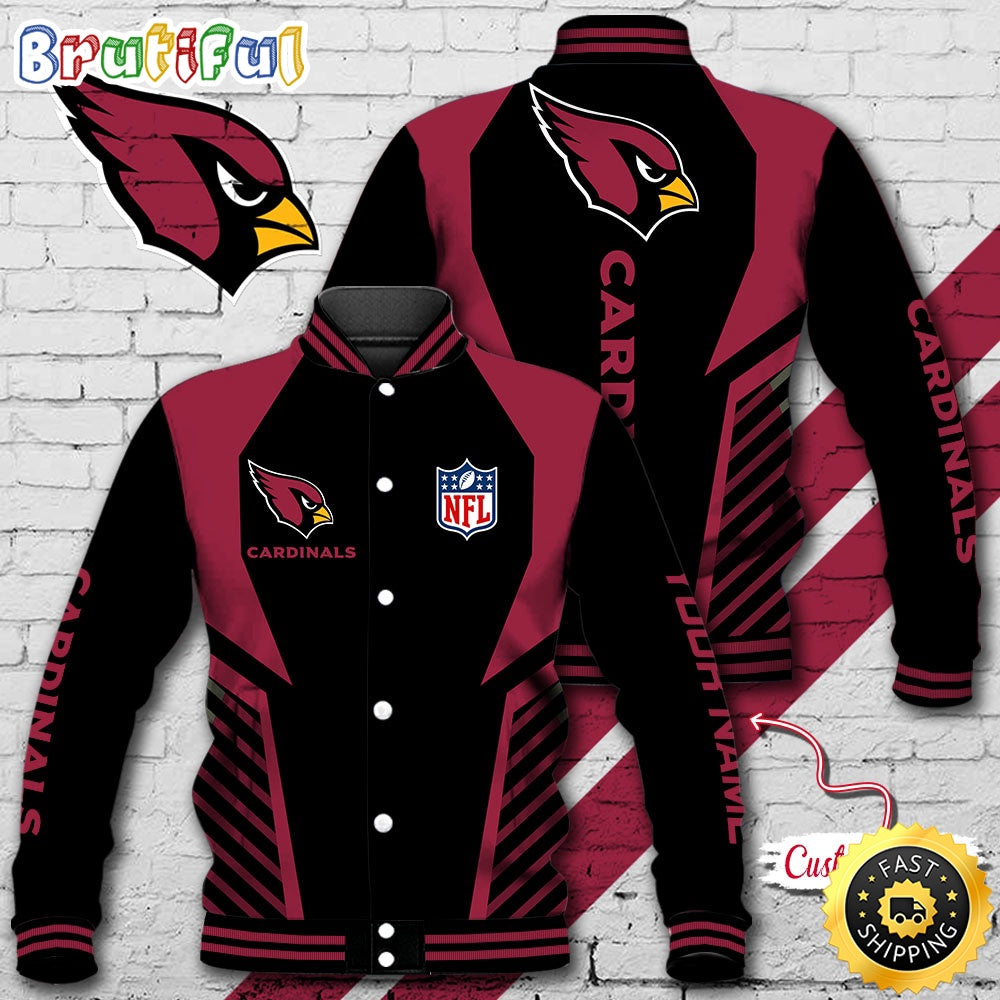 NFL Arizona Cardinals Baseball Jacket Football Sports Jacket
