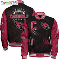 NFL Arizona Cardinals Baseball Jacket Print Logo Team Football Jacket