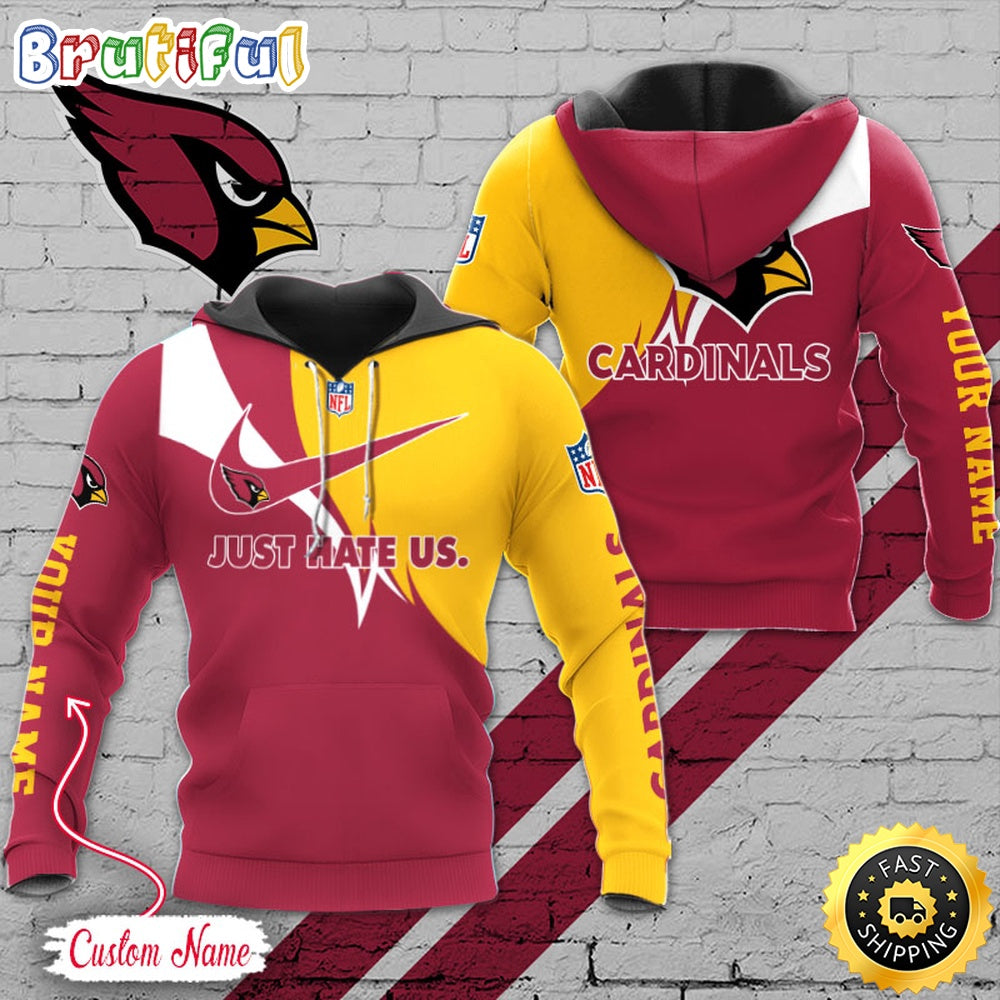 NFL Arizona Cardinals Hoodie Just Hate US Sport Hoodie