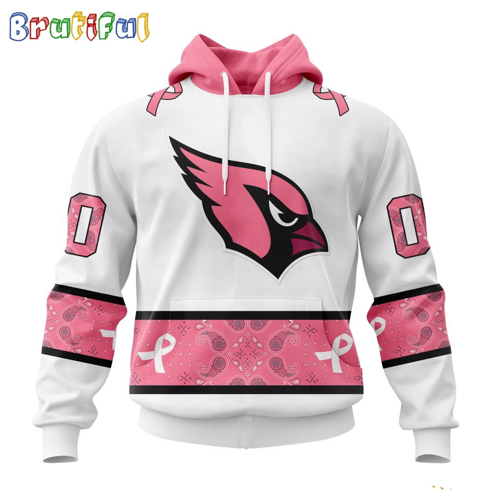 NFL Arizona Cardinals Hoodie Special Pink Design Fight Breast Cancer
