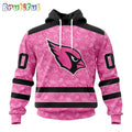 NFL Arizona Cardinals Hoodie Special Pink Hoodie Design Fight Breast Cancer