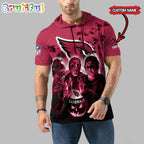 NFL Arizona Cardinals Horror Characters Essential Halloween Sleeveless Hoodie