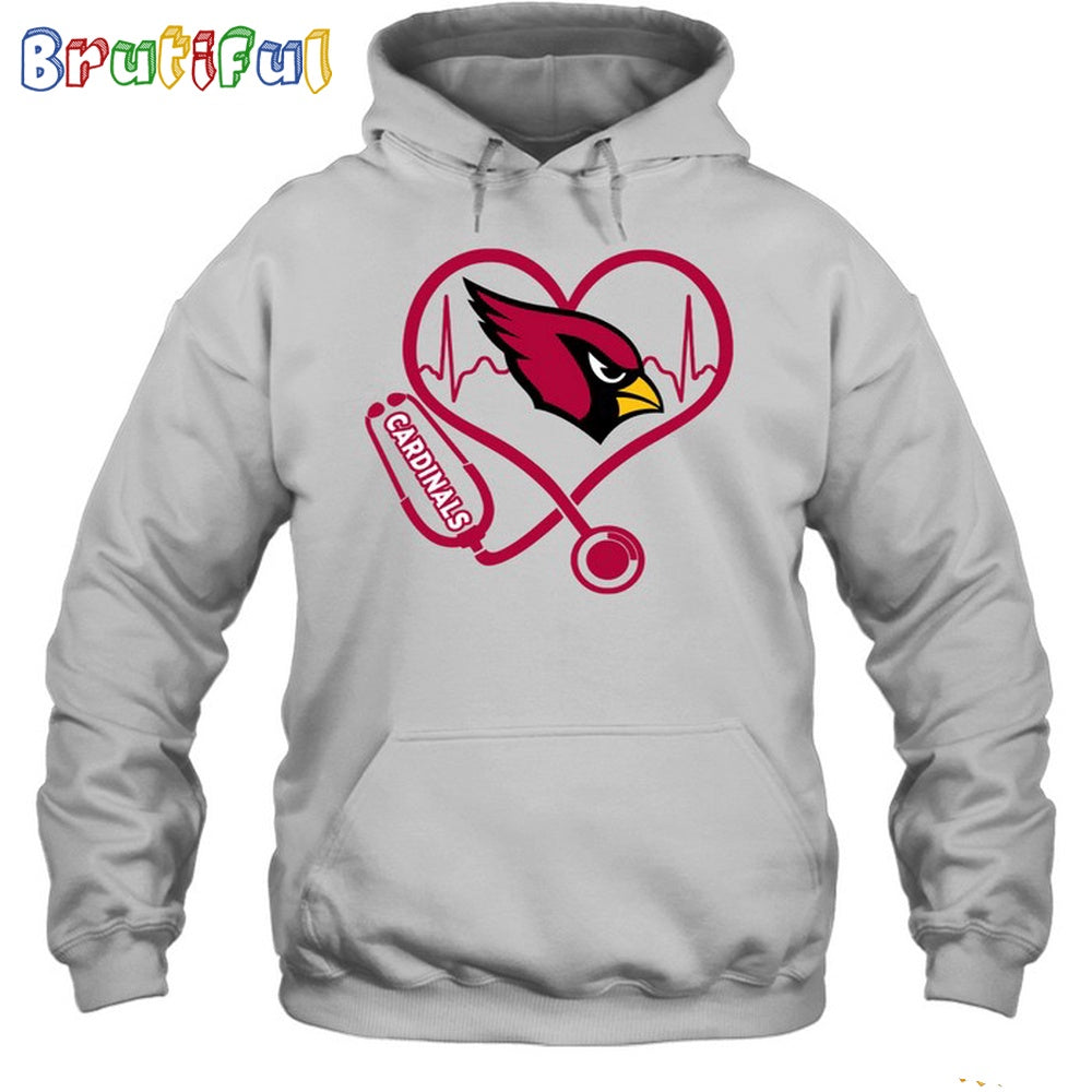 NFL Arizona Cardinals Nurse Love Hoodie Unisex Football T-Shirt Hoodie