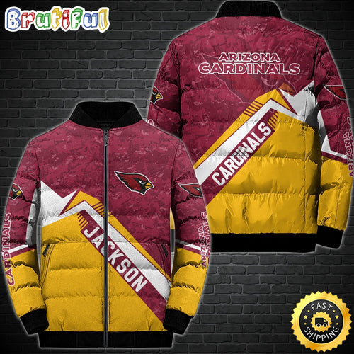 NFL Arizona Cardinals Puffer Jacket Customized Sport Down Jacket