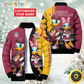 NFL Arizona Cardinals Puffer Jacket Donald Duck Custom Jacket