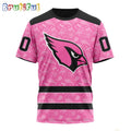 NFL Arizona Cardinals T-Shirt Special Pink T-Shirt Design Fight Breast Cancer