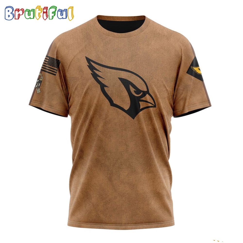 NFL Arizona Cardinals T-Shirt Special Salute To Service For Veterans Day Full Printed T-Shirt