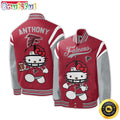 NFL Atlanta Falcons Baseball Jacket Hello Kitty Personalized Baseball Jacket