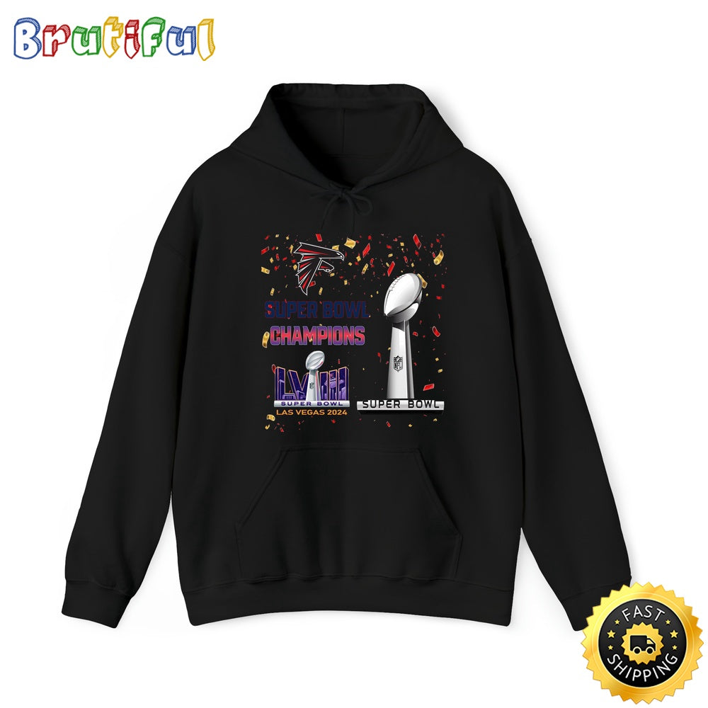 NFL Atlanta Falcons Hoodie Super Bowl LVIII 2024 Las Vegas Champions Unisex Hoodies