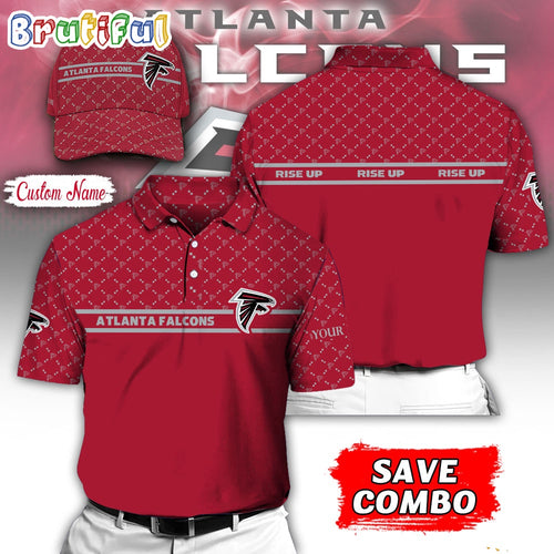NFL Atlanta Falcons Polo Shirt, Custom Football Polo Shirt And Cap