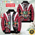 NFL Atlanta Falcons Puffer Jacket Baby Yoda Custom Jacket