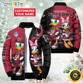 NFL Atlanta Falcons Puffer Jacket Donald Duck Custom Jacket
