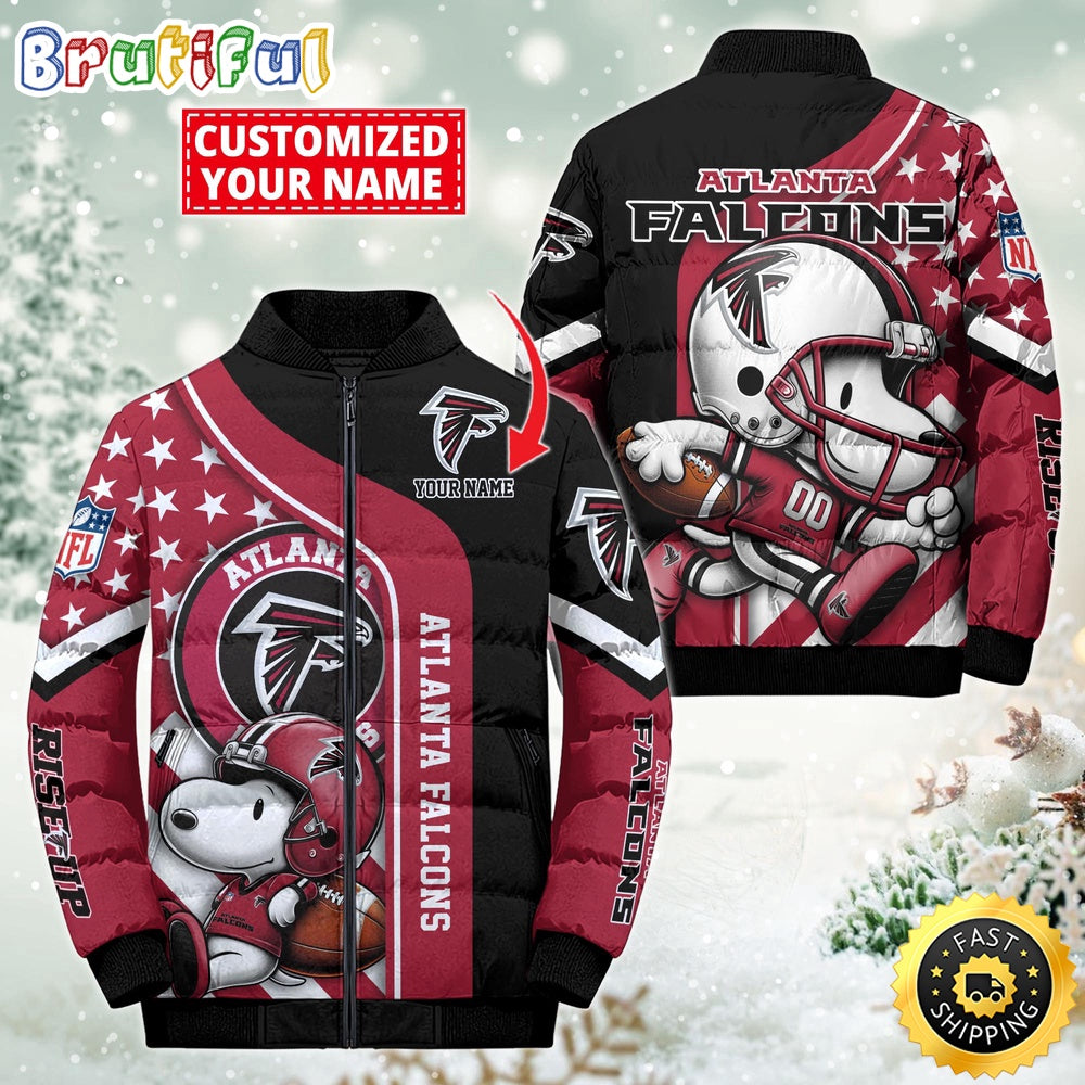 NFL Atlanta Falcons Puffer Jacket Snooby Customized Jacket