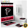 NFL Atlanta Falcons Shower Curtain Football Team Shower Curtain Sets