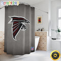 NFL Atlanta Falcons Shower Curtain Sport Bathroom Mat Set and Shower Curtain