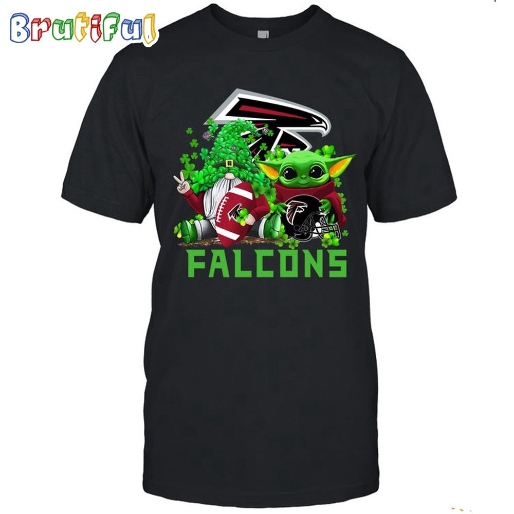 NFL Atlanta Falcons St Patrick’s Day T-Shirt Special Gomes Baby Yoda St Patricks Day Shirt