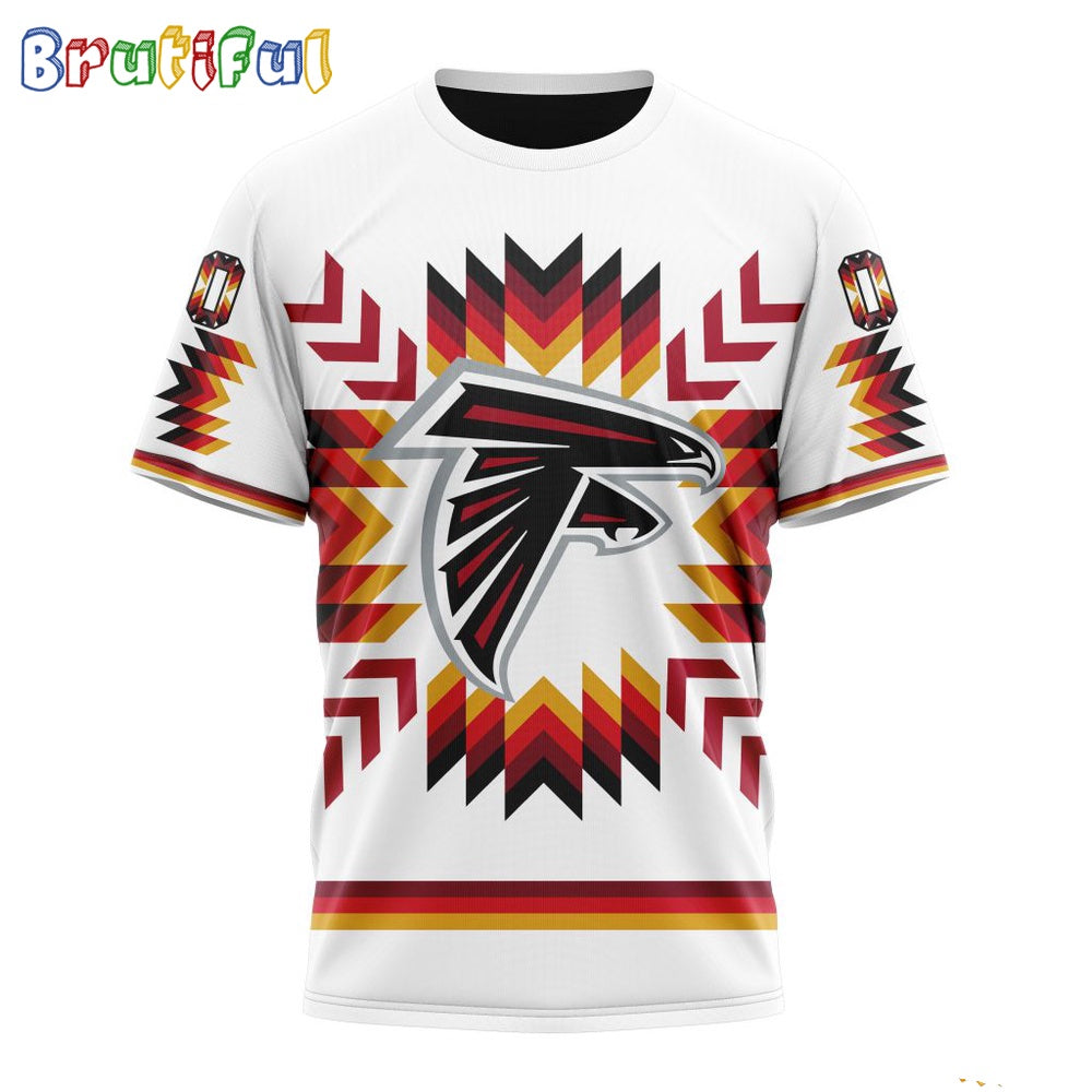 NFL Atlanta Falcons T-Shirt Special Design With Native Pattern