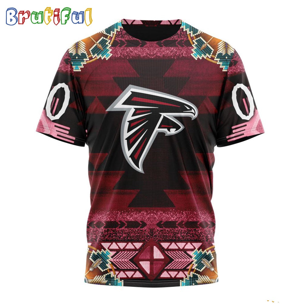 NFL Atlanta Falcons T-Shirt Special Native Costume Design T-Shirt