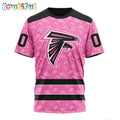 NFL Atlanta Falcons T-Shirt Special Pink T-Shirt Design Fight Breast Cancer