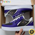 NFL Baltimore Ravens Air Force 1 Shoes Sleek AF1 Fashion