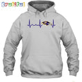NFL Baltimore Ravens Heartbeat Hoodie Unisex Football T-Shirt Hoodie