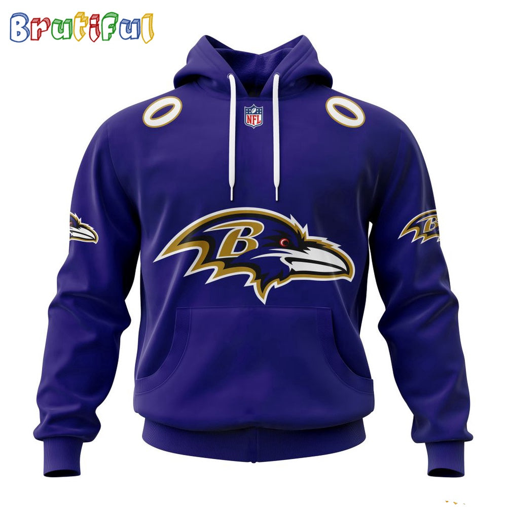 NFL Baltimore Ravens Hoodie 2024 Personalized Name And Number Unisex Hoodie