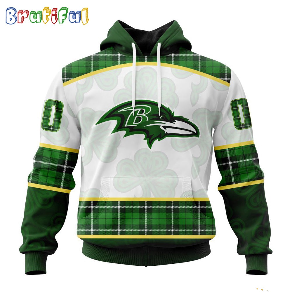 NFL Baltimore Ravens Hoodie Special Design 3D Hoodie St Patrick Day