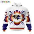 NFL Baltimore Ravens Hoodie Special Design With Native Pattern