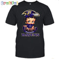 NFL Baltimore Ravens T-Shirt Betty Boop Football Tshirt