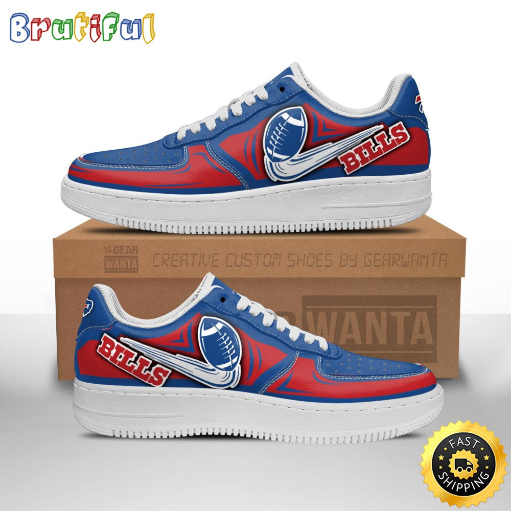 NFL Buffalo Bills Air Force 1 Shoes Football Sneaker Shoes