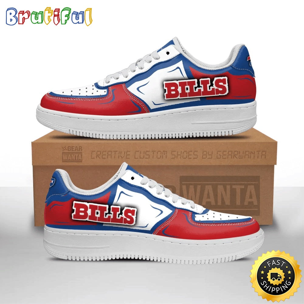 NFL Buffalo Bills Air Force 1 Shoes Football Sports Sneaker Shoes