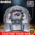 NFL Buffalo Bills Baseball Cap Silver Metalic Pattern Cap