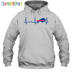 NFL Buffalo Bills Heartbeat Hoodie Unisex Football T-Shirt Hoodie