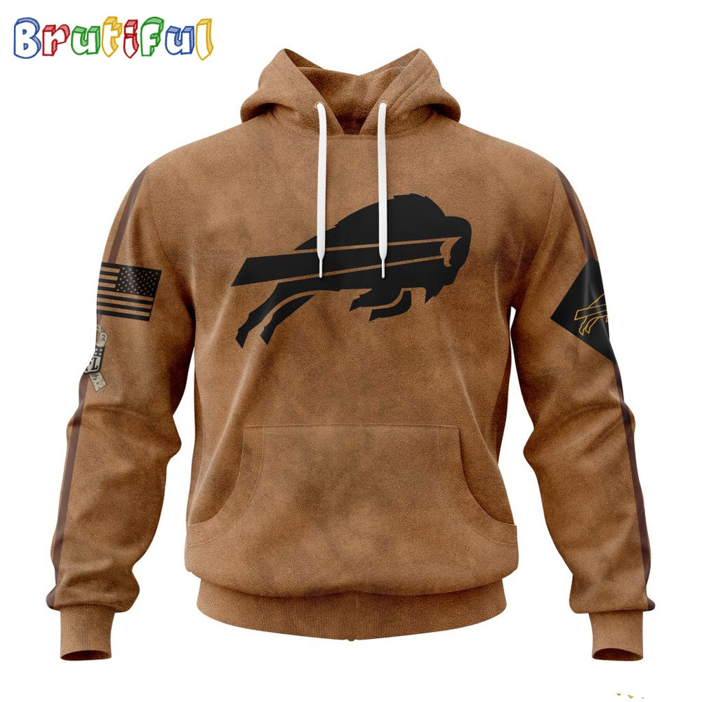 NFL Buffalo Bills Hoodie Special Salute To Service For Veterans Day Full Printed Hoodie
