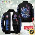 NFL Buffalo Bills Puffer Jacket City Logo Print Jacket For Fans
