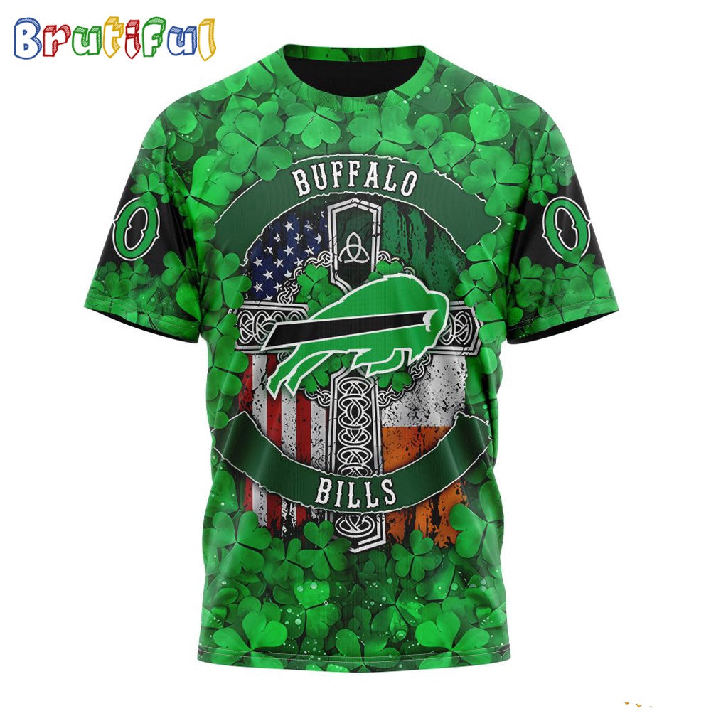 NFL Buffalo Bills T-Shirt Special Design 3D T-Shirt St Patrick Day