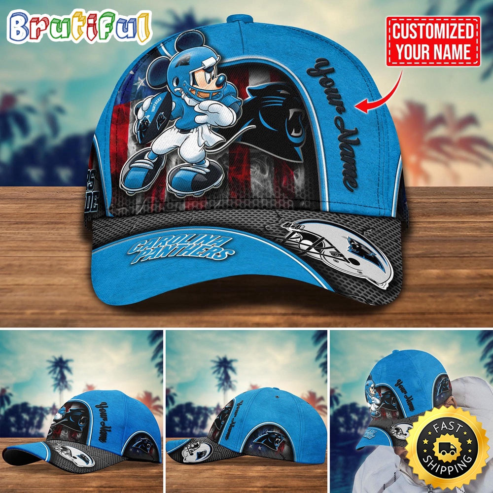 NFL Carolina Panthers Baseball Cap Mickey Cap Trending Custom Cap