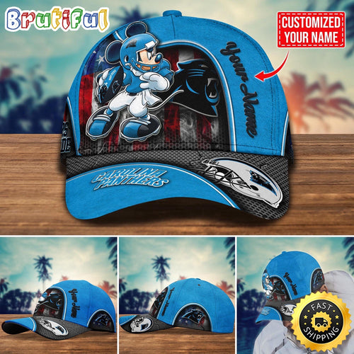NFL Carolina Panthers Baseball Cap Mickey Cap Trending Custom Cap