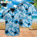 NFL Carolina Panthers Hawaiian Shirt Tropical Leafs Design Aloha Shirts